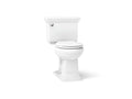 KOHLER K-33815-0 Memoirs Stately Continuousclean Two-Piece Round-Front Toilet, 1.28 Gpf - White