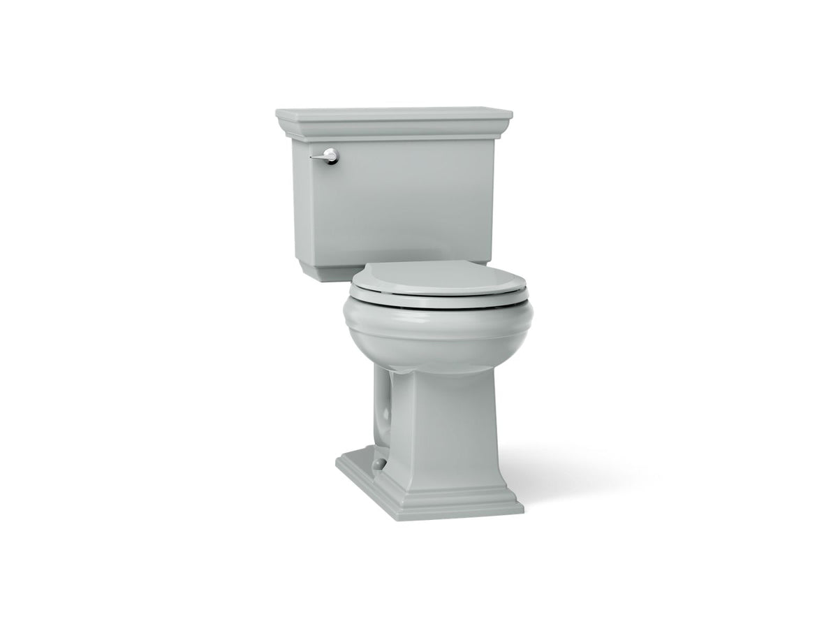 KOHLER K-3933-95 Memoirs Stately Two-Piece Round-Front Toilet, 1.28 Gpf - Ice Grey