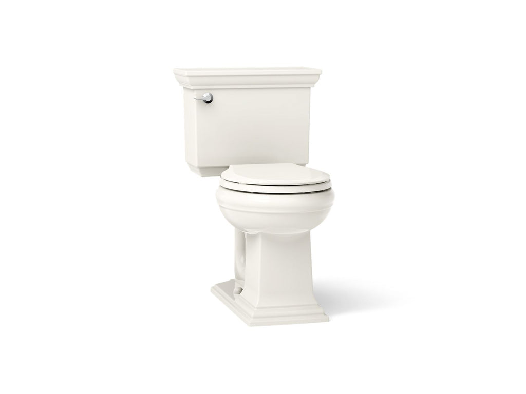 KOHLER K-33815-96 Memoirs Stately Continuousclean Two-Piece Round-Front Toilet, 1.28 Gpf - Biscuit