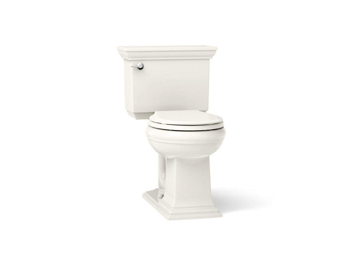 KOHLER K-33815-96 Memoirs Stately Continuousclean Two-Piece Round-Front Toilet, 1.28 Gpf - Biscuit