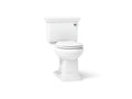 KOHLER K-3933-RA-0 Memoirs Stately Two-Piece Round-Front Toilet, 1.28 Gpf - White