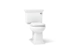 KOHLER K-3933-RA-0 Memoirs Stately Two-Piece Round-Front Toilet, 1.28 Gpf - White