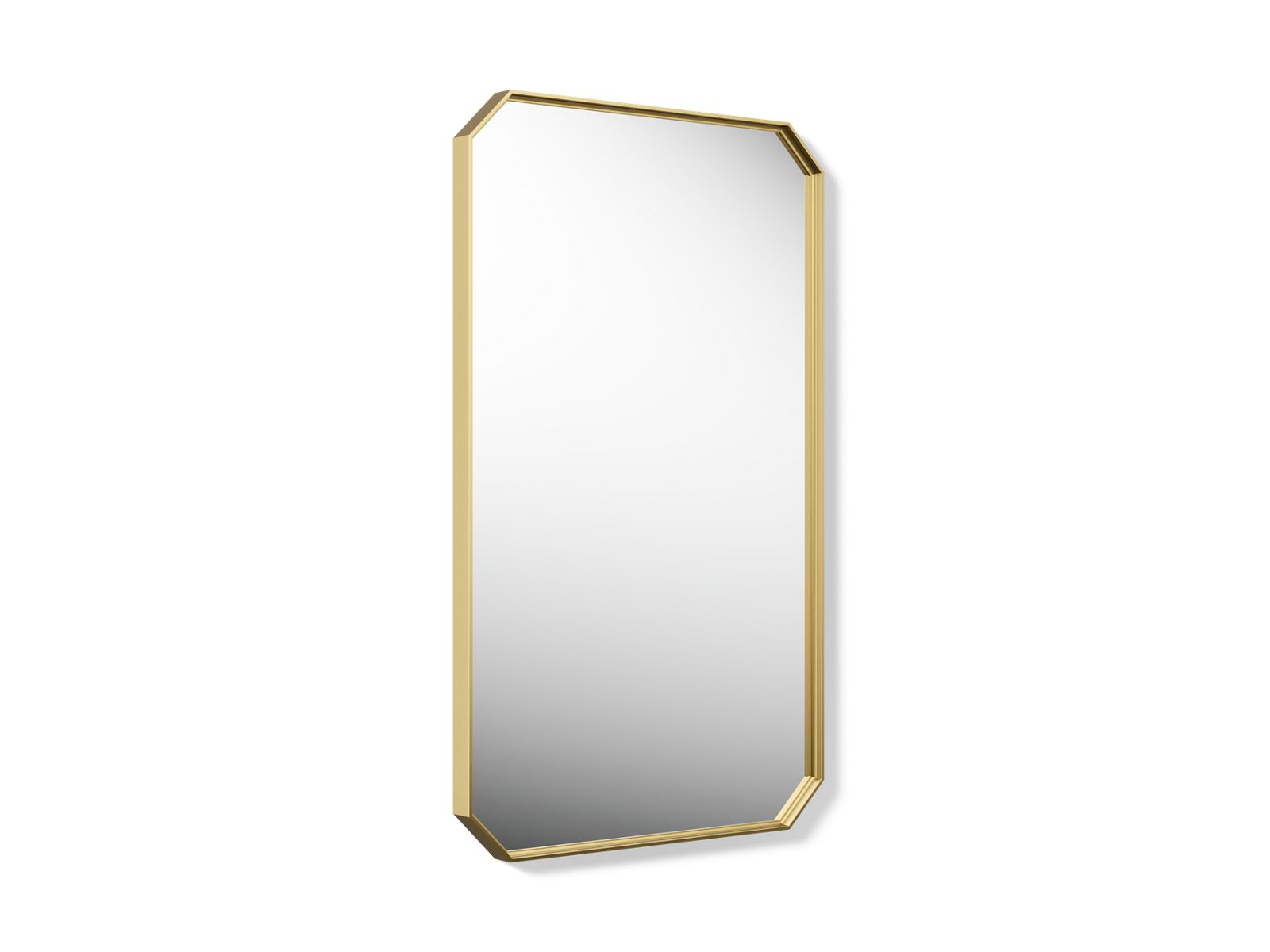 KOHLER K-39338-2MB Claude By Studio Mcgee 24" X 40" Rectangular Framed Mirror - Vibrant Brushed Moderne Brass