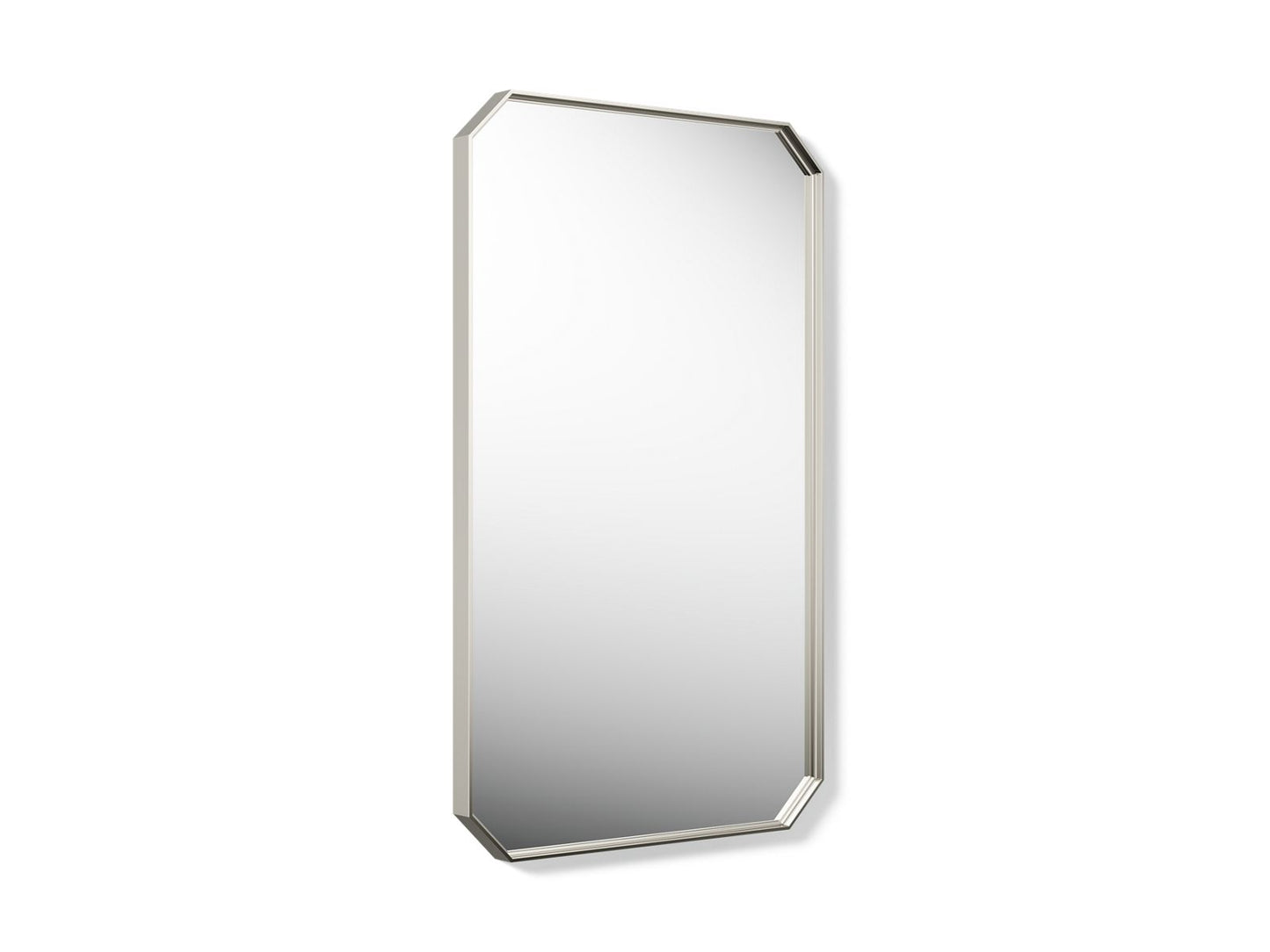 KOHLER K-39338-SN Claude by Studio McGee 24" x 40" rectangular framed mirror - Vibrant Polished Nickel