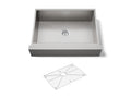 KOHLER K-3936-NA Vault 29-1/2" Undermount Single-Bowl Farmhouse Kitchen Sink - Stainless Steel