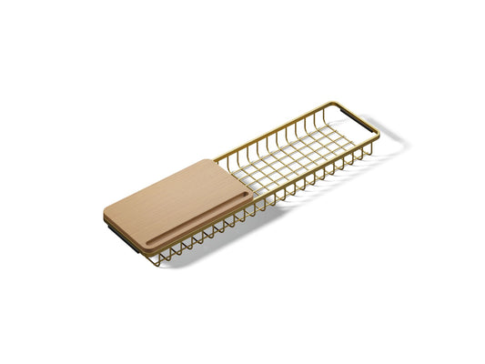 KOHLER K-39397-2MB Claude By Studio Mcgee Two-Piece Bath Caddy - Vibrant Brushed Moderne Brass