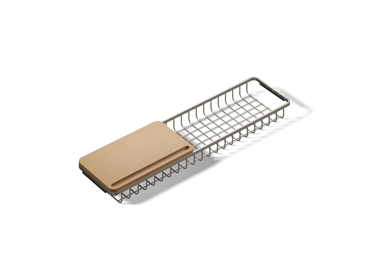 KOHLER K-39397-SN Claude By Studio Mcgee Two-Piece Bath Caddy - Vibrant Polished Nickel