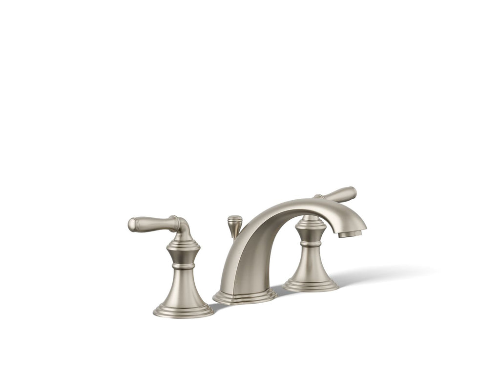 KOHLER K-394-4-BN Devonshire Widespread Bathroom Sink Faucet, 1.2 Gpm - Vibrant Brushed Nickel