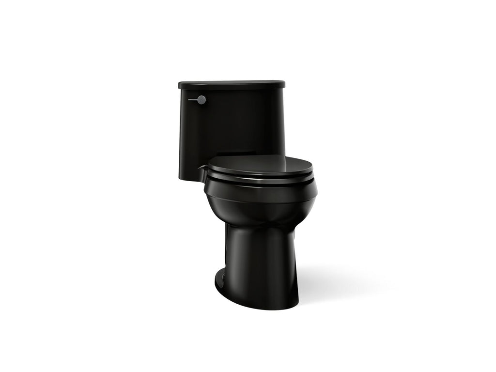KOHLER K-3946-7 Adair One-Piece Elongated Toilet, 1.28 Gpf - Black Black
