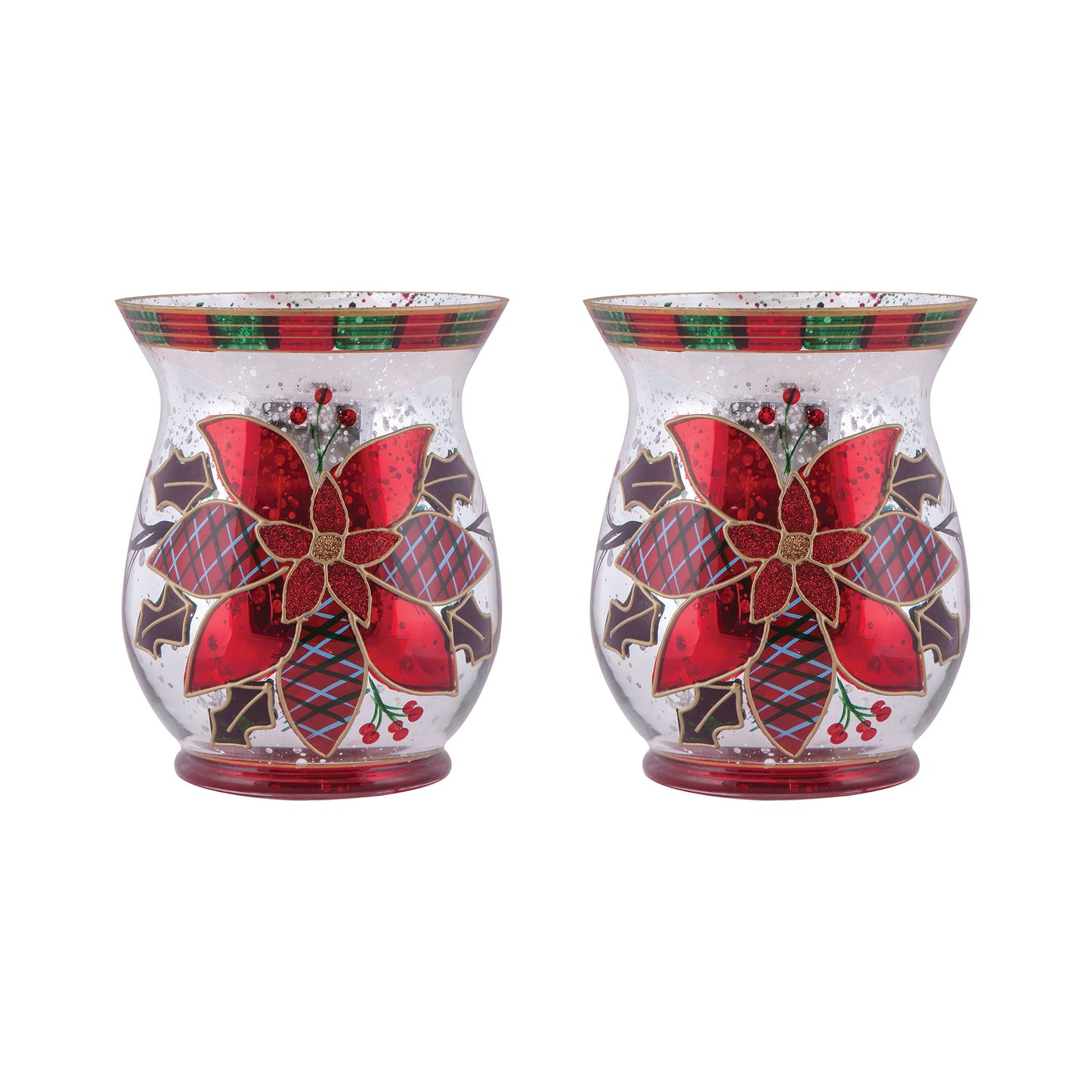 ELK STUDIO 394645/S2 Poinsettia Pillar (Set of 2)