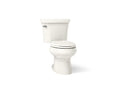 KOHLER K-3948-96 Wellworth Two-Piece Elongated Toilet, 1.28 Gpf - Biscuit