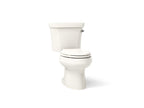 KOHLER K-3948-RA-96 Wellworth Two-Piece Elongated Toilet, 1.28 Gpf - Biscuit