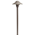 KICHLER 15470AZT 12V Cast Brass 6" Dome Path Light Textured Architectural Bronze