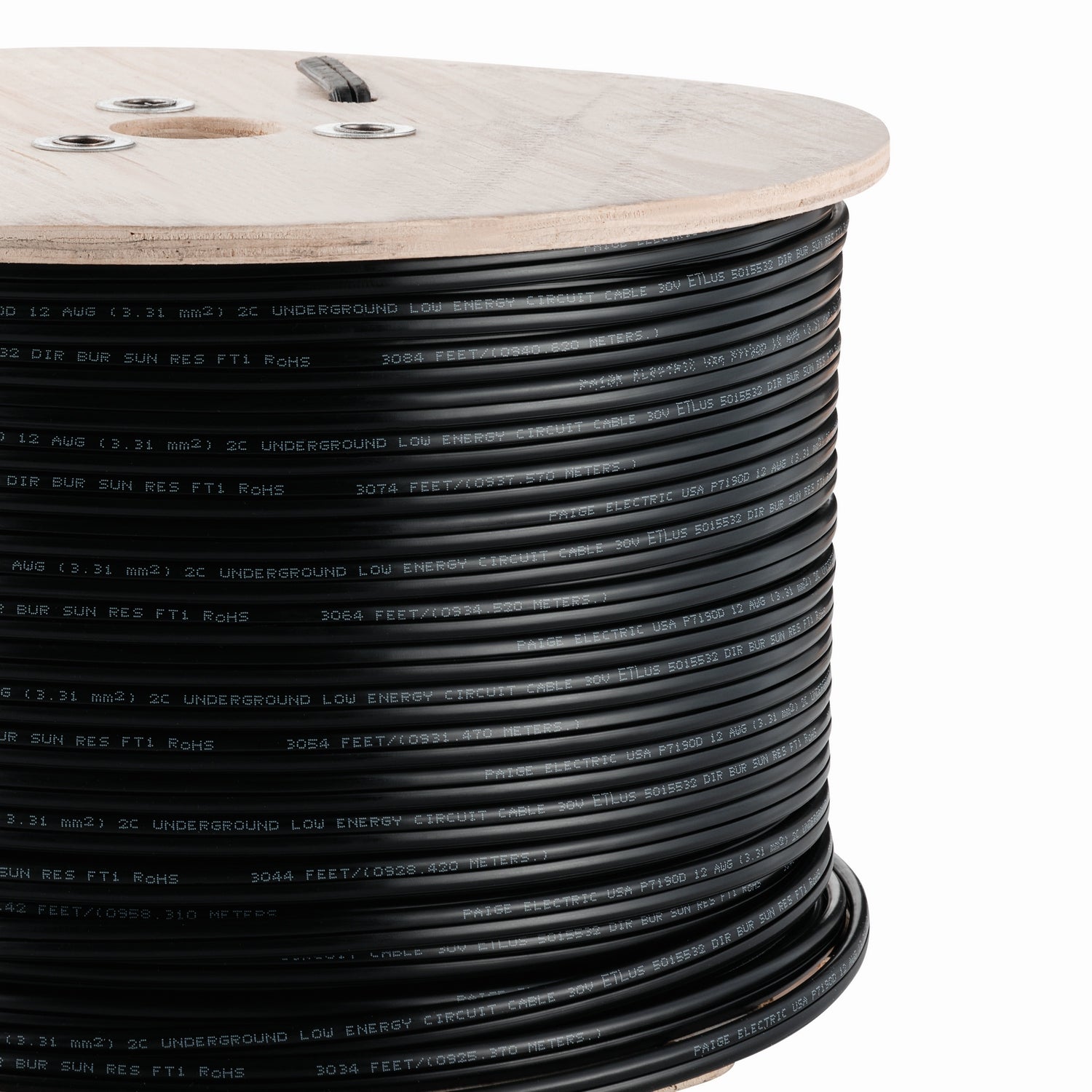 KICHLER 15506BK 12 Gauge 1000' Low Voltage Cable Black