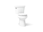 KOHLER K-3949-0 Highline Two-Piece Elongated Toilet, 1.28 Gpf - White