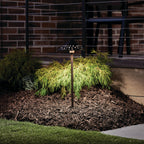 KICHLER 15871TZT Cast Hammered Roof 3000K Led Textured Tannery Bronze