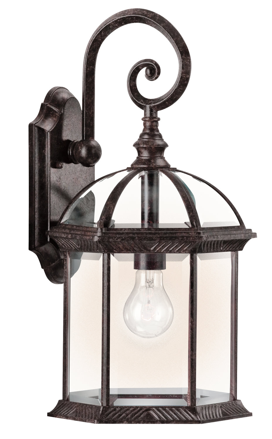 KICHLER 49186TZ Barrie 18.75" 1 Light Wall Light Tannery Bronze