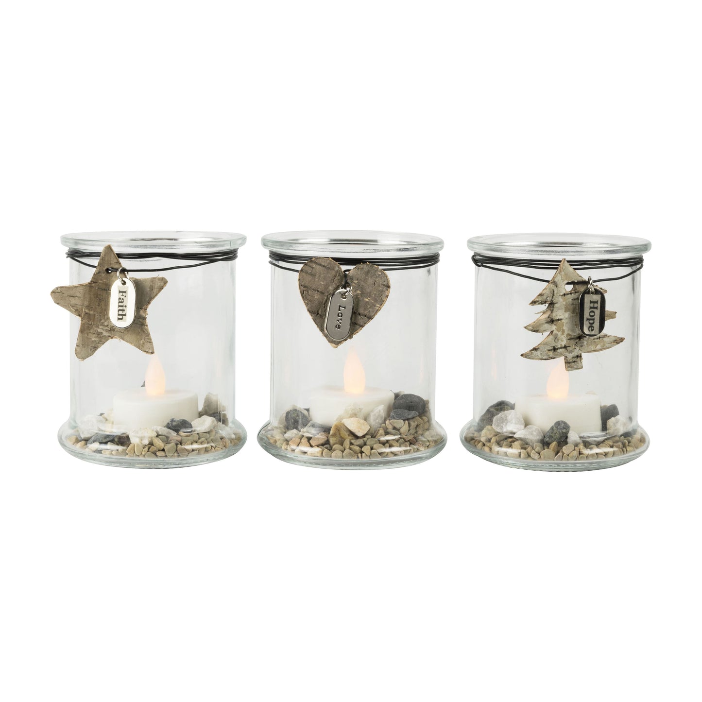 SAN MIGUEL 395086 Woodlyn Set of 3 Votives