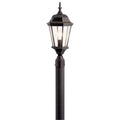 KICHLER 9956TZ Madison 21.5" 1 Light Post Light With Clear Beveled Glass In Tannery Bronze