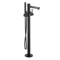 MOEN 395BL Align Chrome One-Handle Tub Filler Includes Hand Shower - Matte Black