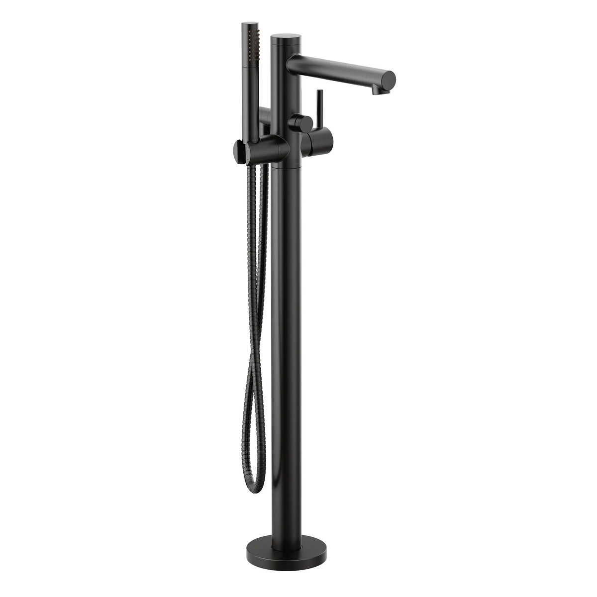 MOEN 395BL Align Chrome One-Handle Tub Filler Includes Hand Shower - Matte Black