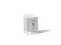 KOHLER K-39603-ASB-AGA Hadron 24" Bathroom Vanity Cabinet With Sink And Quartz Top - Atmos Grey