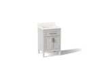 KOHLER K-39603-ASB-AGA Hadron 24" Bathroom Vanity Cabinet With Sink And Quartz Top - Atmos Grey