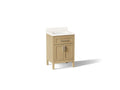 KOHLER K-39603-ASB-WEK Hadron 24" Bathroom Vanity Cabinet With Sink And Quartz Top - Light Oak