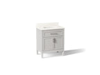KOHLER K-39604-ASB-AGA Hadron 30" Bathroom Vanity Cabinet With Sink And Quartz Top - Atmos Grey