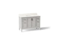 KOHLER K-39606-ASB-AGA Hadron 48" Bathroom Vanity Cabinet With Sink And Quartz Top - Atmos Grey