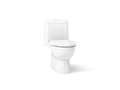 KOHLER K-3983-S-0 Reach One-Piece Compact Elongated Toilet With Skirted Trapway, Dual-Flush - White