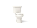 KOHLER K-3987-RA-96 Wellworth Two-Piece Round-Front Toilet, Dual-Flush - Biscuit