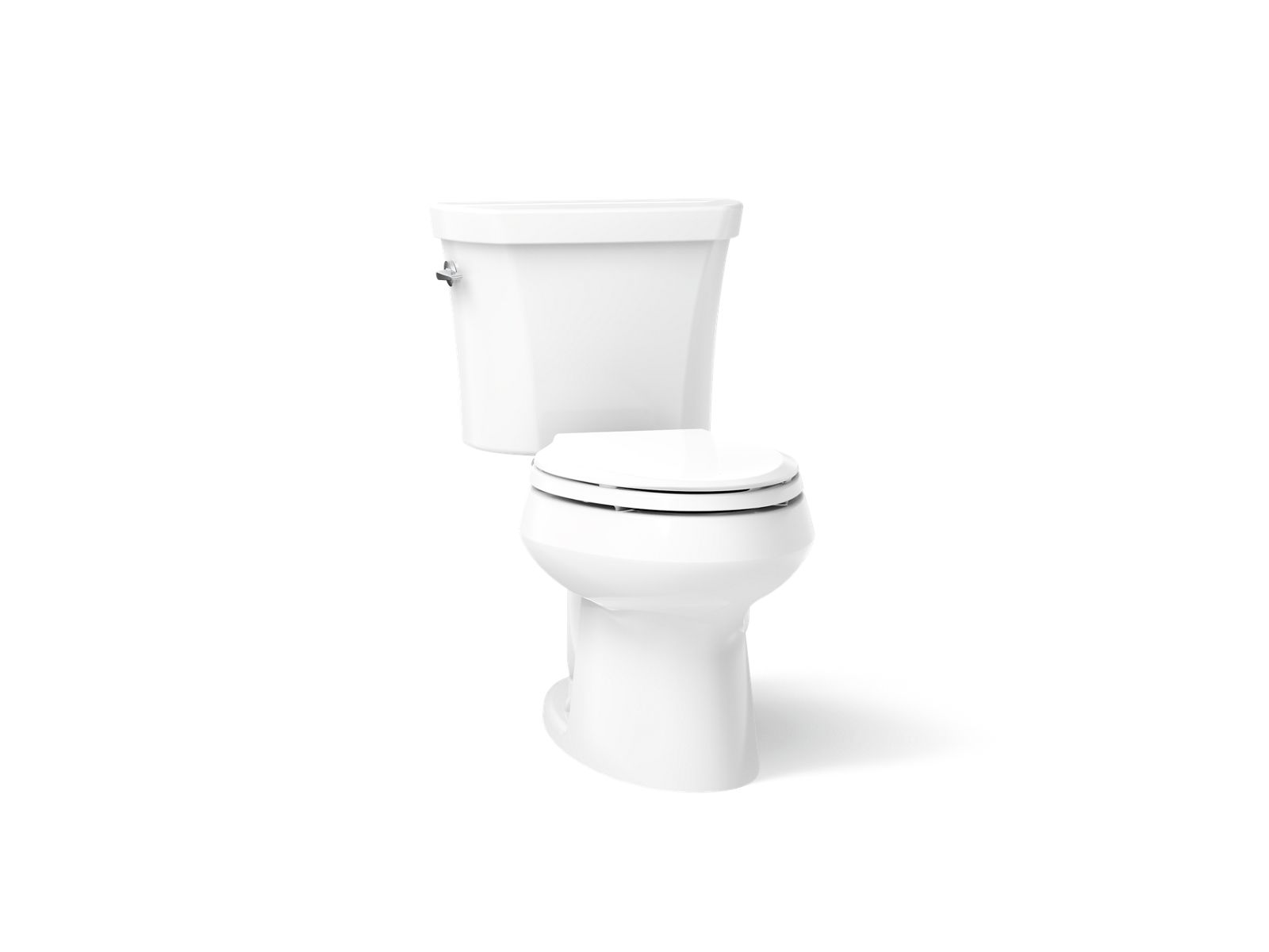 KOHLER K-3988-0 Wellworth Two-Piece Elongated Toilet, Dual-Flush - White