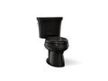 KOHLER K-3988-7 Wellworth Two-Piece Elongated Toilet, Dual-Flush - Black Black