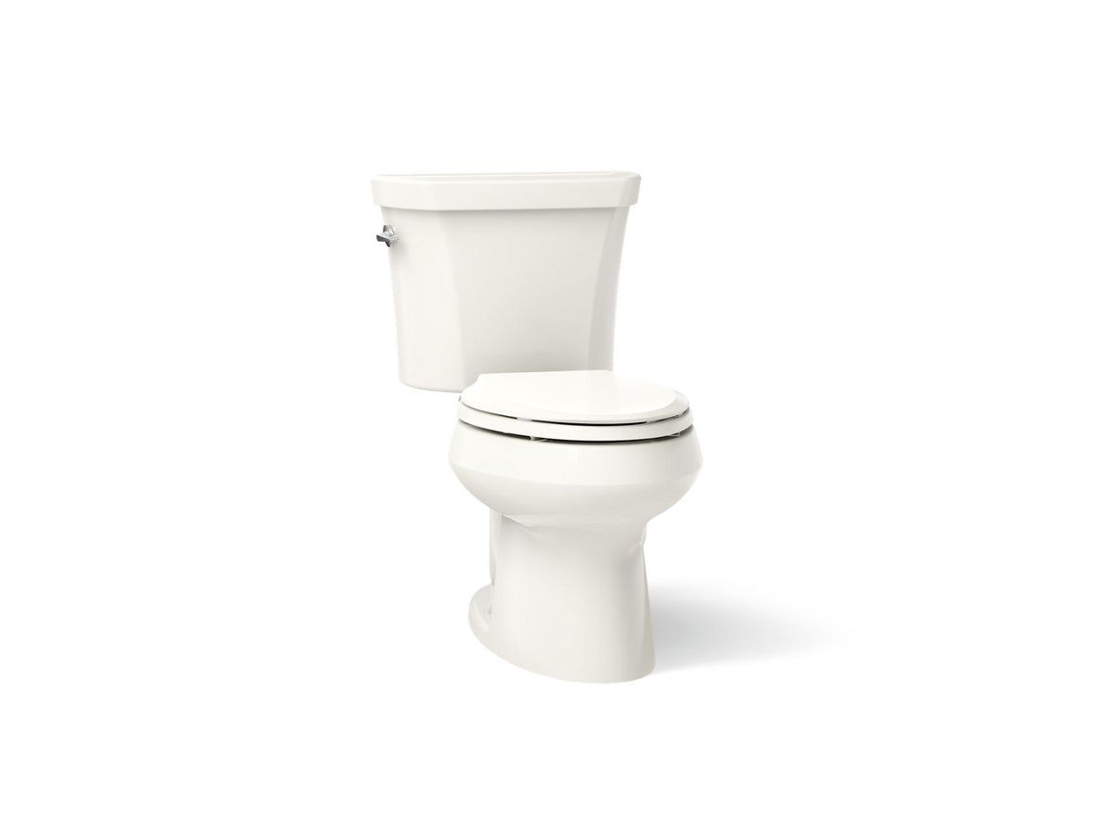 KOHLER K-3988-96 Wellworth Two-Piece Elongated Toilet, Dual-Flush - Biscuit