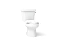 KOHLER K-3988-RA-0 Wellworth Two-Piece Elongated Toilet, Dual-Flush - White