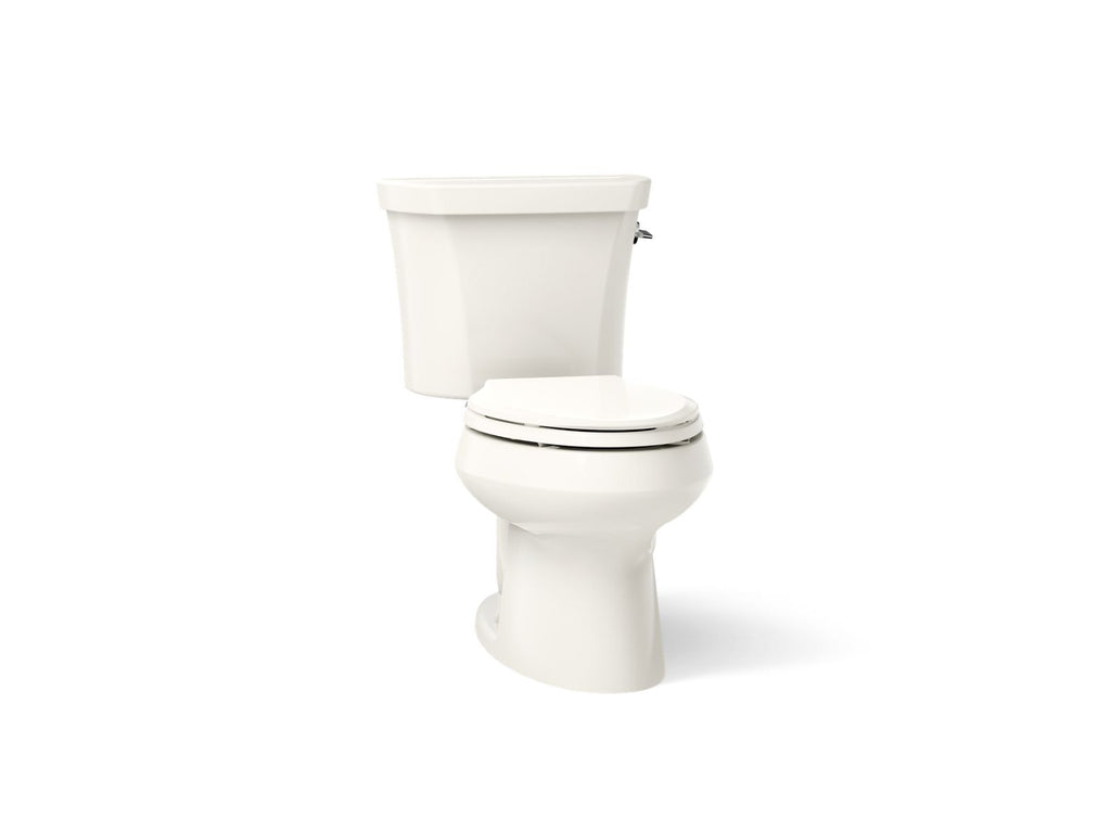KOHLER K-3988-RA-96 Wellworth Two-Piece Elongated Toilet, Dual-Flush - Biscuit