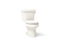 KOHLER K-3988-RA-96 Wellworth Two-Piece Elongated Toilet, Dual-Flush - Biscuit