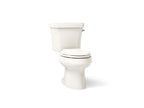KOHLER K-3988-RA-96 Wellworth Two-Piece Elongated Toilet, Dual-Flush - Biscuit