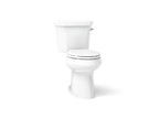 KOHLER K-3989-RA-0 Highline Two-Piece Elongated Toilet, Dual-Flush - White