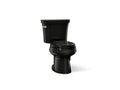 KOHLER K-3977-7 Wellworth Two-Piece Round-Front Toilet, 1.6 Gpf - Black Black
