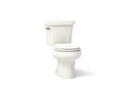 KOHLER K-3977-96 Wellworth Two-Piece Round-Front Toilet, 1.6 Gpf - Biscuit