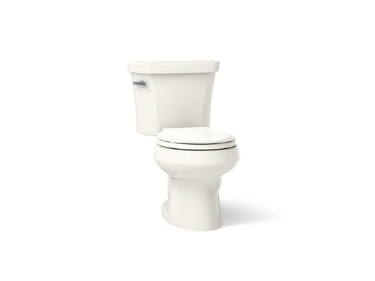 KOHLER K-3977-96 Wellworth Two-piece round-front toilet, 1.6 gpf - Biscuit
