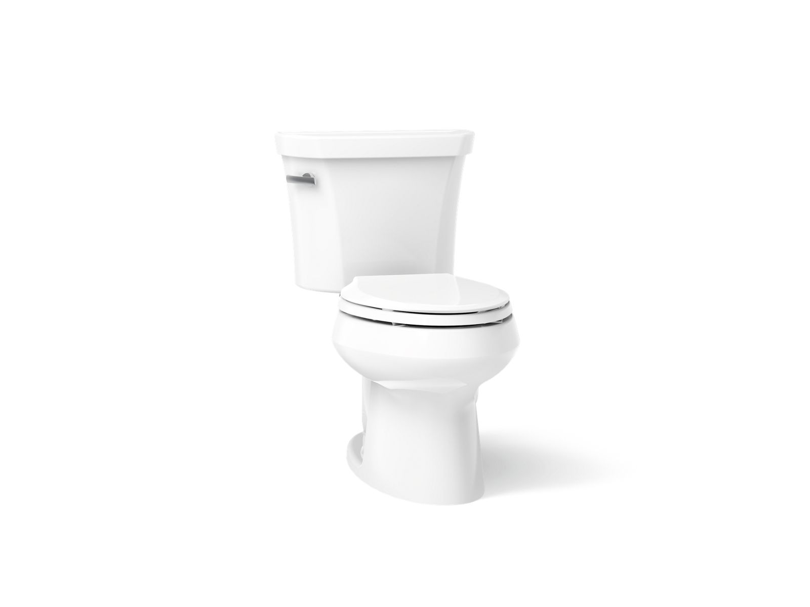 KOHLER K-3978-0 Wellworth Two-Piece Elongated Toilet, 1.6 Gpf - White
