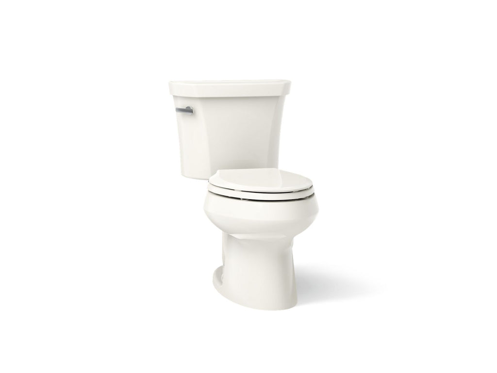 KOHLER K-3978-96 Wellworth Two-Piece Elongated Toilet, 1.6 Gpf - Biscuit