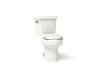 KOHLER K-3978-96 Wellworth Two-Piece Elongated Toilet, 1.6 Gpf - Biscuit