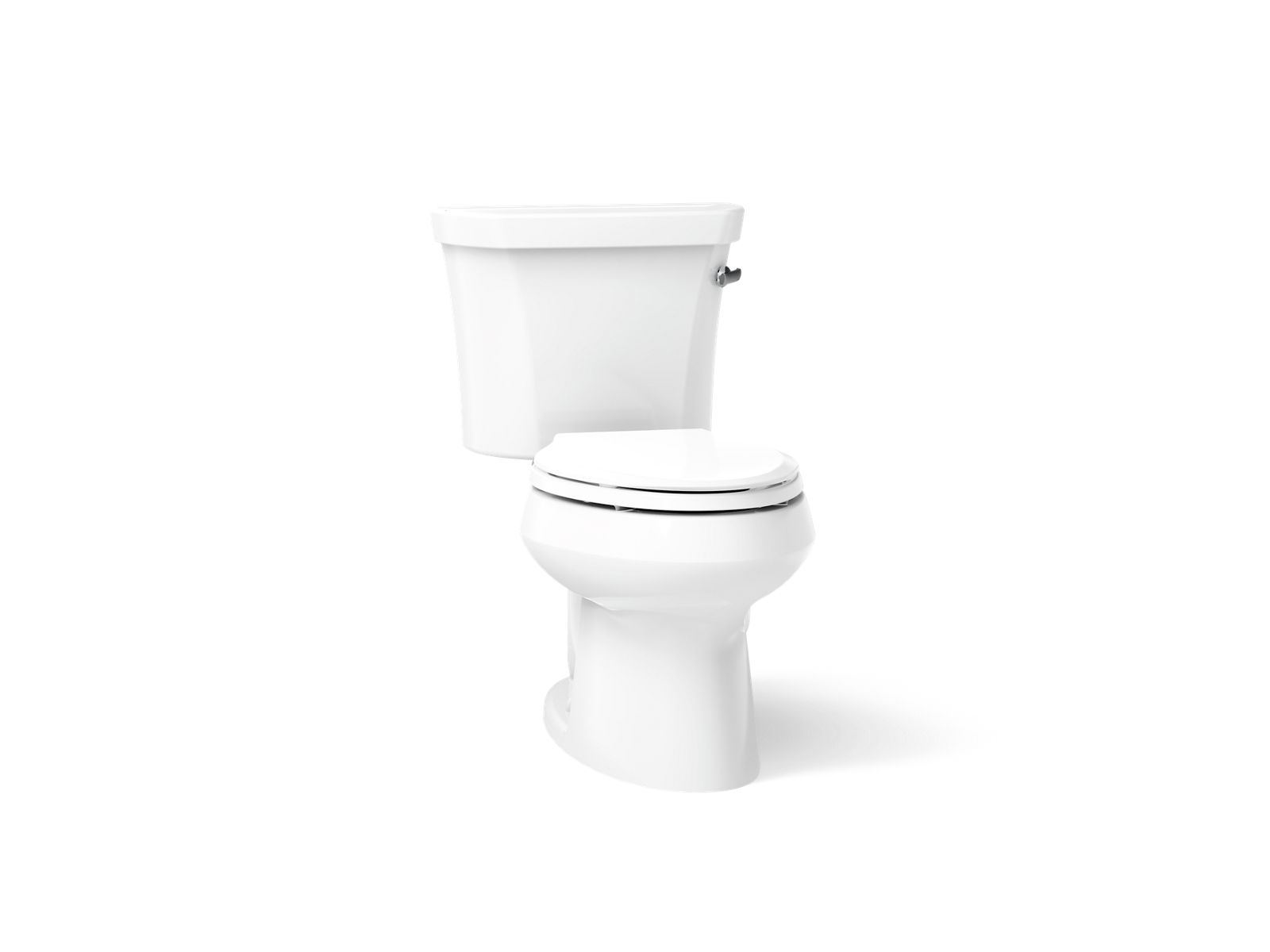 KOHLER K-3978-RA-0 Wellworth Two-Piece Elongated Toilet, 1.6 Gpf - White