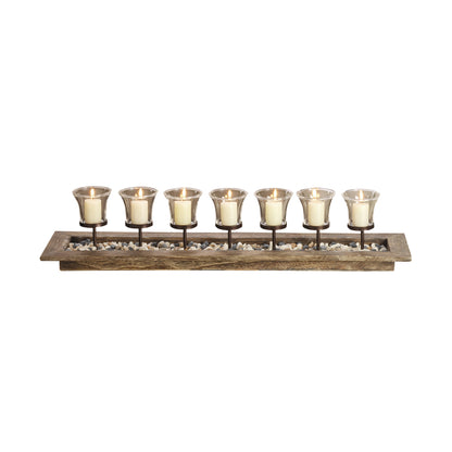 MARKETPLACE 400087 Firenza Votive Centerpiece - Natural