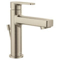 MOEN 400511BN Brushed nickel one-handle low arc bathroom faucet - Brushed Nickel