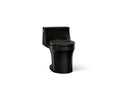 KOHLER K-4007-7 San Souci One-Piece Round-Front Toilet, 1.28 Gpf - Black Black